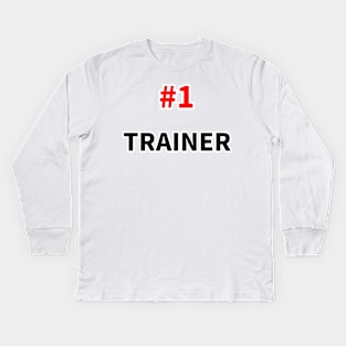 number one trainer Kids Long Sleeve T-Shirt